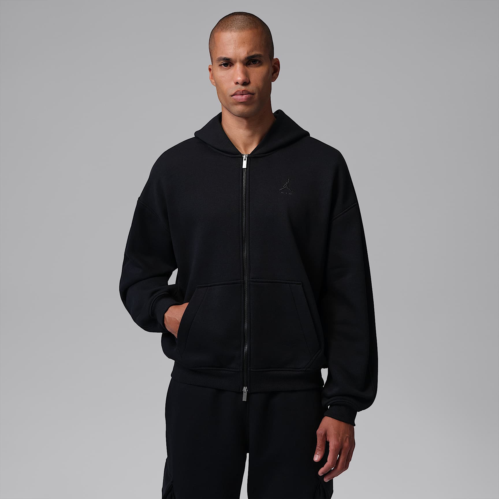 Jordan Brooklyn Men's Oversized Fleece Full-Zip. Nike SK